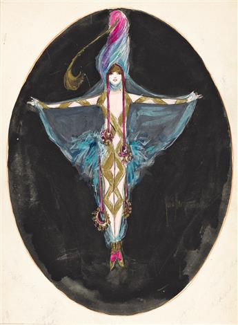 CORA MACGEACHY (EARLY 20TH CENTURY) Pair of costume designs.